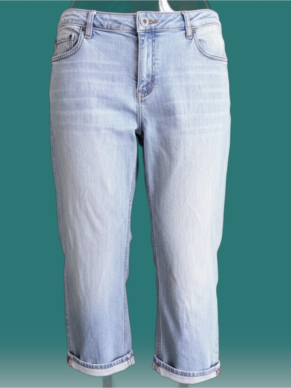 Venezia Light Blue Cropped Women's Jeans